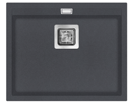 Plautuvė AQUASANITA DELICIA SQD100W 222 Graphite, uždaromas ventilis