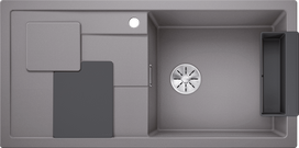 Plautuvė Blanco SITY XL 6 S lava grey 525050, aliuminio metalinė
