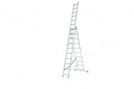 KRAUSE universalios aliuminės kopėčios (3x10 pakopų) 030405