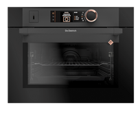 Įmontuojama kompaktiška orkaitė De Dietrich DKR7580A, Absolute Black, su pirolize