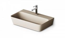 Praustuvas Paa QUADRO SilkSTONE® 70x43 cm caffe latte