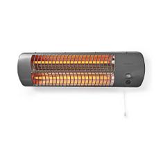 Nedis HTBA10GY - Vonios šildytuvas 600/1200W/230V IPX4