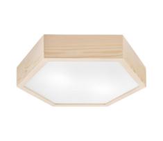Lubinis šviestuvas HEX NATURAL 2xE27/60W/230V d. 43 cm pušies