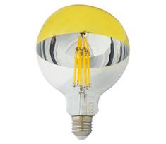 LED Lemputė su veidrodiniu sferiniu dangteliu DECOR MIRROR G125 E27/12W/230V 4200K auksas