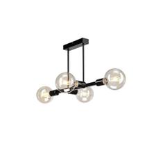 Sietynas ant stulpo ASTRID 4xE27/60W/230V juodas