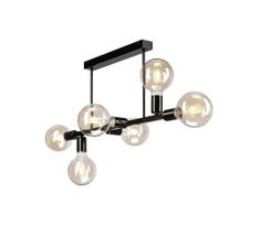 Sietynas ant stulpo ASTRID 6xE27/60W/230V juodas