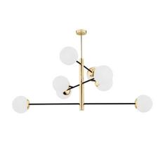 Argon 5041 - Sietynas ant stulpo CAMERON 8xE27/15W/230V žalvaris/juoda
