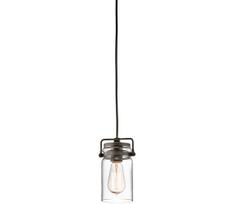 Elstead KL-BRINLEY-MP-OZ - Pakabinamas sietynas BRINLEY 1xE27/60W/230V antracitas