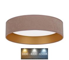 Brilagi - LED Lubinis šviestuvas VELVET LED/24W/230V 3000/4000/6400K smėlio spalva/aukso