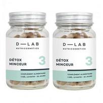 D-LAB Nutricosmetics Détox Minceur Maisto papildas lieknėjimo detoksikacijai, 2 Mėnesiams