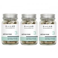 D-LAB Nutricosmetics Detox Foie Maisto papildas kepenų detoksikacijai, 3 Mėnesiams