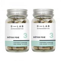 D-LAB Nutricosmetics Detox Foie Maisto papildas kepenų detoksikacijai, 2 Mėnesiams