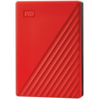 WESTERN DIGITAL WD My Passport External Hard Drive (4TB, USB 3.2) - Red