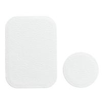 Badget for magnet car holder leather white