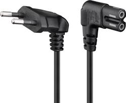 Goobay CEE 7/16 - C7 Sonos® power cable with angle connectors, 5 m (73021)