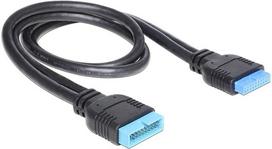 Delock USB 3.0 19-Pin IDC20 to IDC20 Extension Cable, 45 cm (82943)