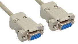 Intos InLine null modem cable with 9-pin Sub-D connectors, 2 m (12222C)
