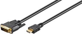 MicroConnect HDMI 19 - DVI-D M-M Cable 10m HDMI Type A - DVI-D 24+1 M-M