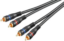 Goobay 2 x RCA audio cable, 0.2 m (AVK 132-0020 Q 0.2m)