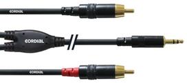Cordial signal cable, 3.5 mm to 2 x RCA, 1.5 m (CFY 1.5WCC)