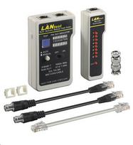 MicroConnect Network Cable Tester Set Has RJ11, R12 and RJ45 Jacks