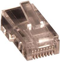 Lanview RJ45 UTP plug Cat5e for AWG  24-26 solid conductor 10pcs.