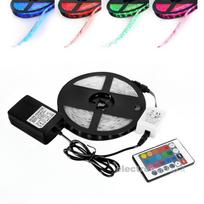 LED RGB+White  5M juosta įvairių spalvų su  pultu