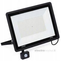 Lauko šviestuvas 200W LED su judesio davikliu Floodlight