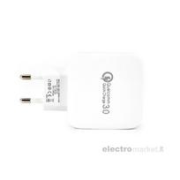 Įkroviklis adapteris buitinis Qualcomm 3.0  220v - 3USB 5A