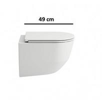 Pakabinamas klozetas Laufen Pro Compact Rimless, Slim SC dangtis