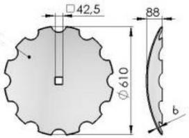 Lėkštės Ares Twix 610 1279/43-102/0