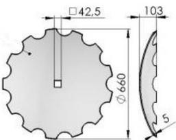 Lėkštės Ares Twix 660 1279/43-103/0