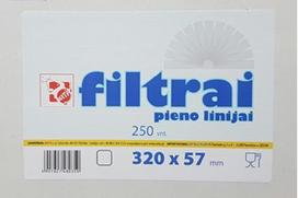 Filtras pienui 320x57mm (250vnt.) 153104