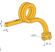Spyruoklė 35x35 20x60 priek. TCS-SR35-511 neorig.