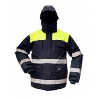 Striukė BoSafety WJ-CANVAS-1104 su atšvaito juostomis, mėlyna-geltona
