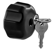 KNOB W/ LOCK & 1/4"-20 BRASS HOLE B SIZE