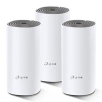 TP-LINK DECO E4 AC1200 viso namo Wi-Fi tinklo sistema trys viename: maršrutizatorius/prieigos taškas/ryšio kartotuvas | 3 maršrutizatorių rinkinys (skirtas padengti iki 371 kv. m. plotą)