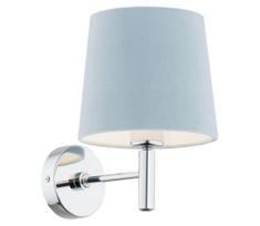 Argon 3910 - Sieninė lempa BOLZANO 1xE27/15W/230V mėlynas/blizgus chromas