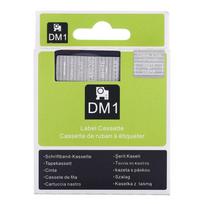 Su DYMO D1 suderinama juostelė 45020 12 mm skaidri juostelė baltas tekstas