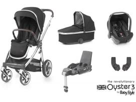 OYSTER 3 STROLLER SET 5IN1 CAVIAR/MIRROR