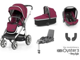 OYSTER 3 STROLLER SET 7IN1 CHERRY/MIRROR