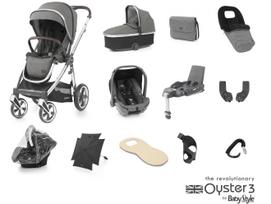 OYSTER 3 STROLLER SET 12IN1 MERCURY/MIRROR