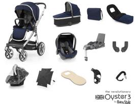 OYSTER 3 STROLLER SET 12IN1 RICH NAVY/MIRROR