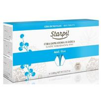 Žemoje temperatūroje besilydantis vaškas depiliacijai Starpil Film Wax Blue STR3010229001, mėlynas, ypač elastingas, 1 kg