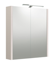 Veidrodinė spintelė su apšvietimu Raguvos Baldai Urban 2002306, LED, IP44, pilkas kašmyras, 60 cm