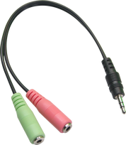 DATAVIDEO CB-17 3,5 MM JACK TO HEADPHONE/MIC ADAPTER