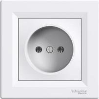 Socket outlet, 1-gang, with frame, 16A, white, Asfora EPH3000121 | 3606480526220