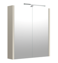 Veidrodinė spintelė su apšvietimu LED Ragyvos Baldai JOY 1402313, IP44, taupe, 60cm