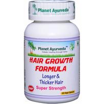 Maisto papildas Hair Growth Formula, Planet Ayurveda, 60 kapsulių