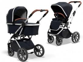 Universalus vežimėlio komplektas Moon Rocca Bassic NAVY 5in1